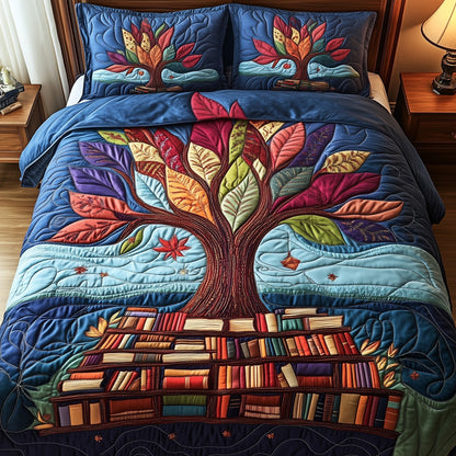 Book 3-Piece Quilted Bedding Set GFTONT1170