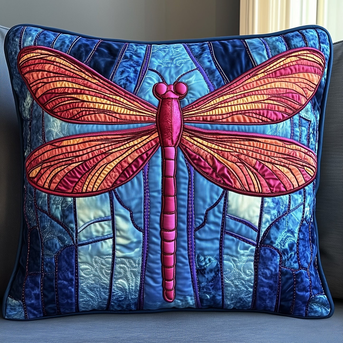 Celestial Dragonfly Quilted Pillow Case GFTONT1192