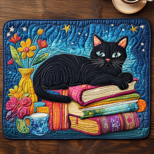 Cat and Book Quilted Placemat GFTONT1199