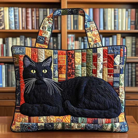 Cat Library Quilted Tote Bag GFTONT1262