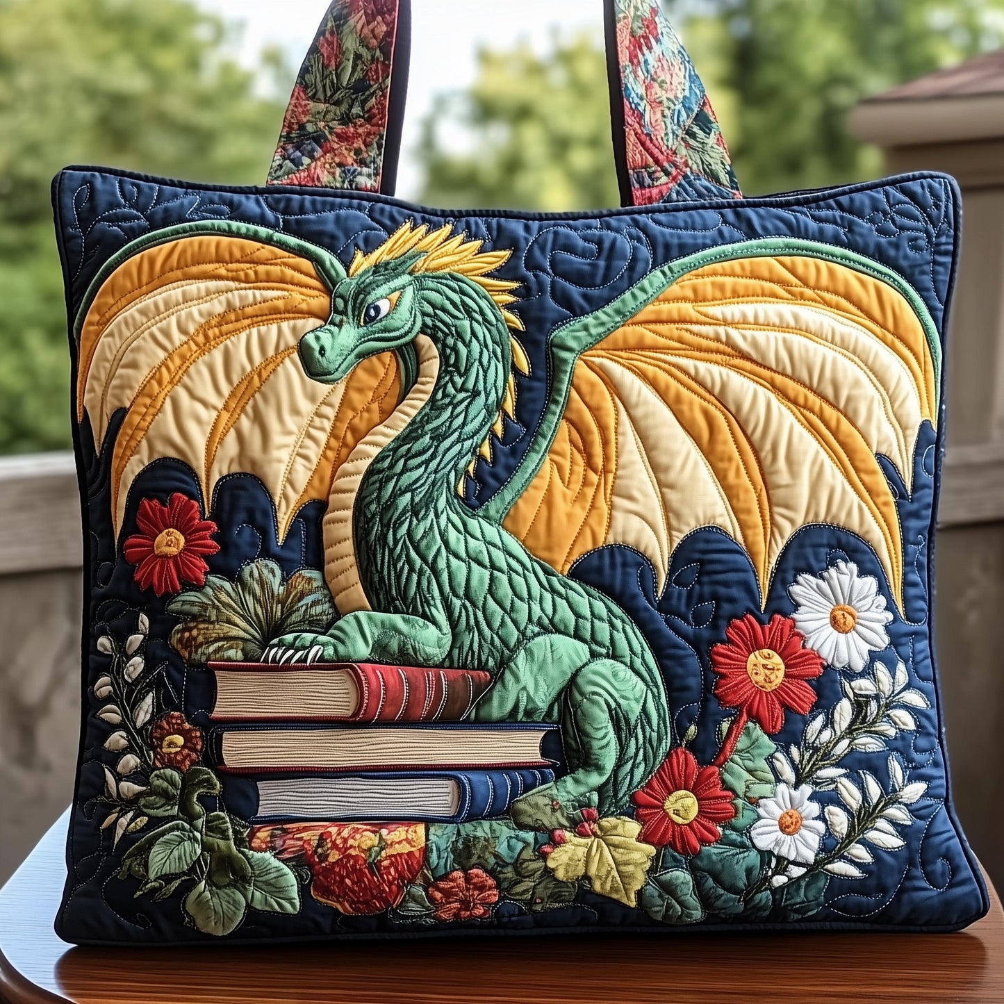 Lore of the Dragon Quilted Tote Bag GFTONT1265