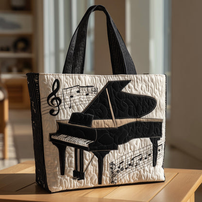 Grand Piano Quilted Tote Bag GFTONT1319