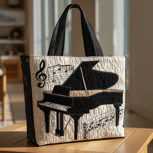 Grand Piano Quilted Tote Bag GFTONT1319