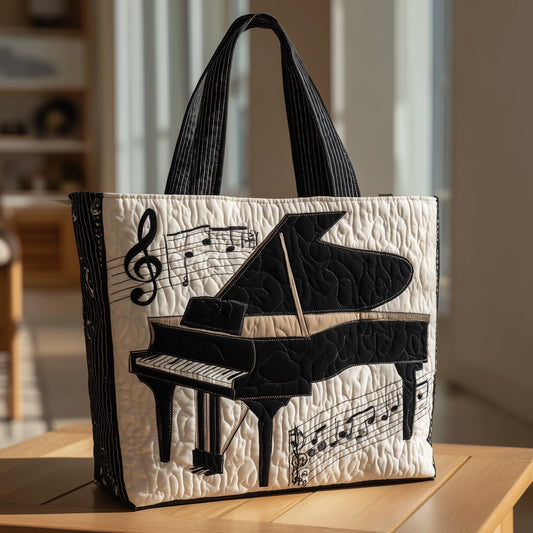 Grand Piano Quilted Tote Bag GFTONT1319