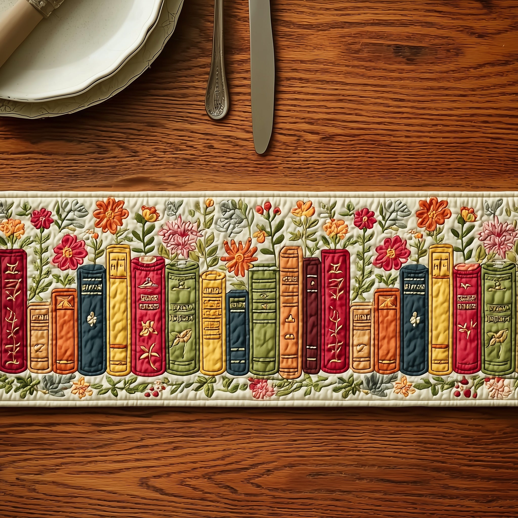 Book Quilted Table Runner GFTONT1320 – Patchique Store