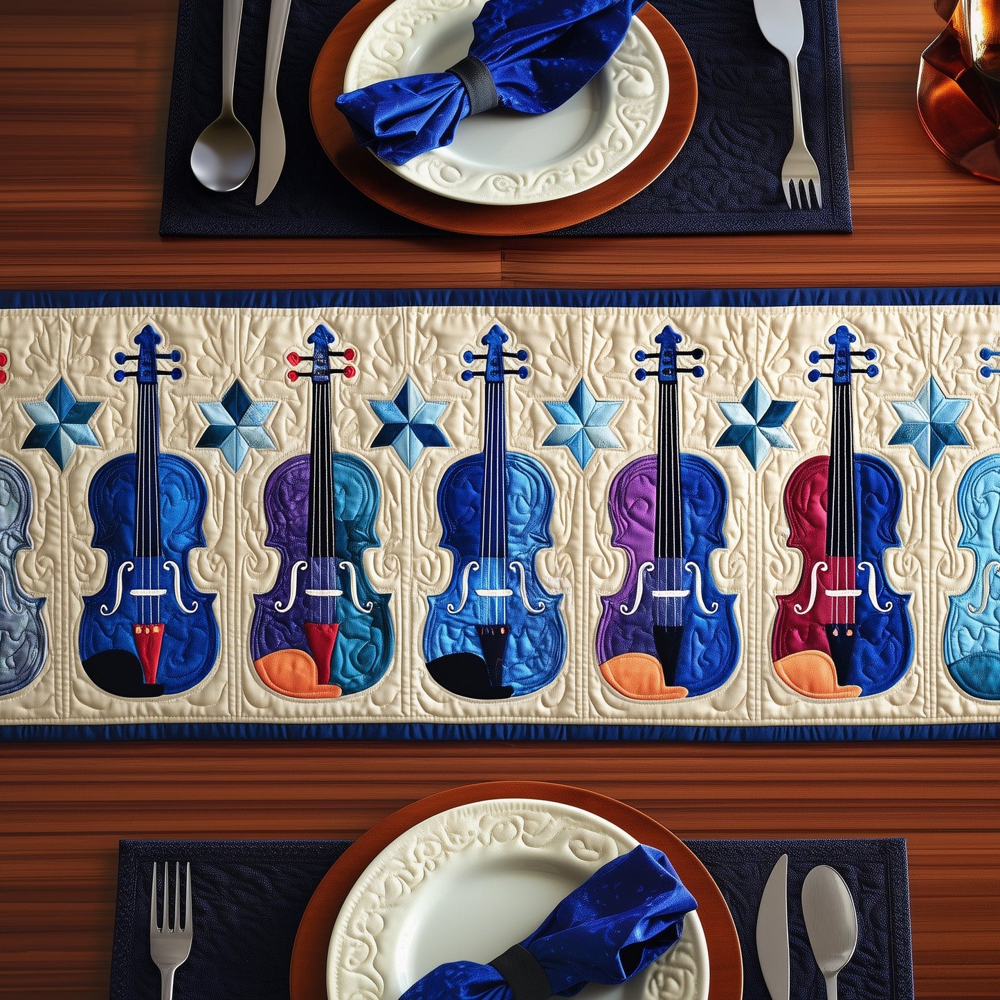 Violin Quilted Table Runner GFTONT1485