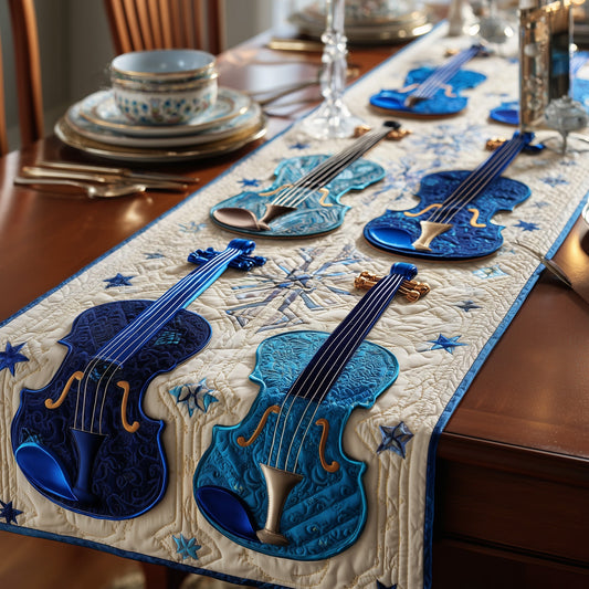 Rustic Violin Quilted Table Runner GFTONT1489