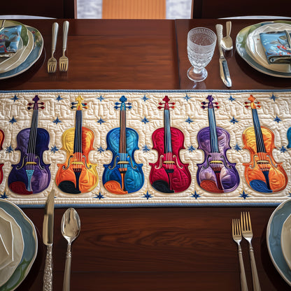 Violin Charm Quilted Table Runner GFTONT1494