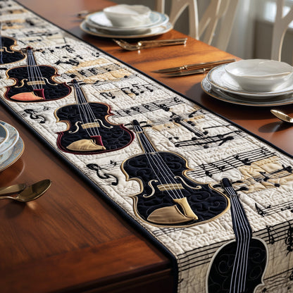 Violin Charm Quilted Table Runner GFTONT1495