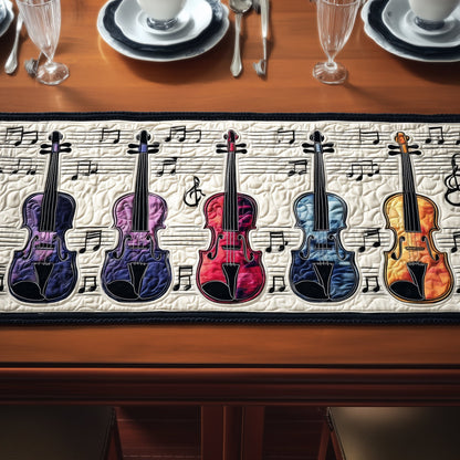 Gorgeous Violin Quilted Table Runner GFTONT1498