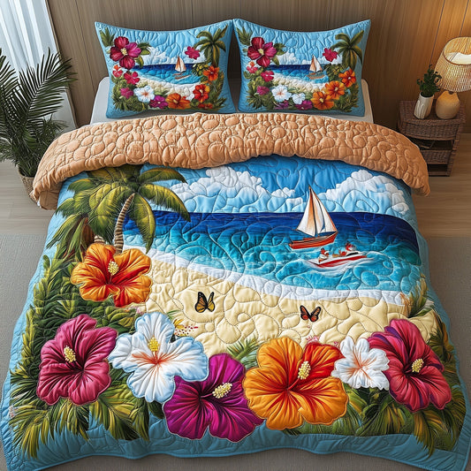 Aloha  3-Piece Quilted Bedding Set GFTONT152