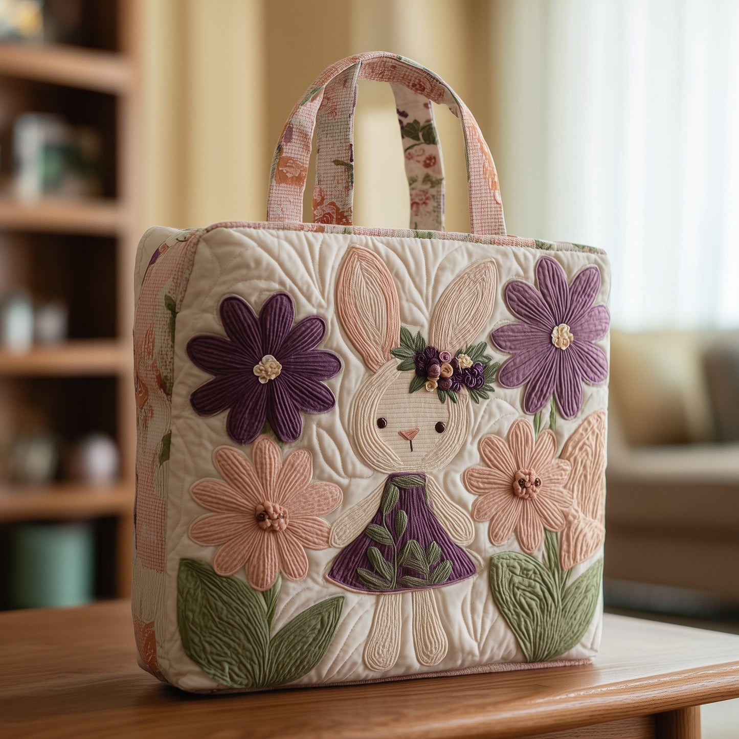 Bunny Quilted Tote Bag GFTONT1537