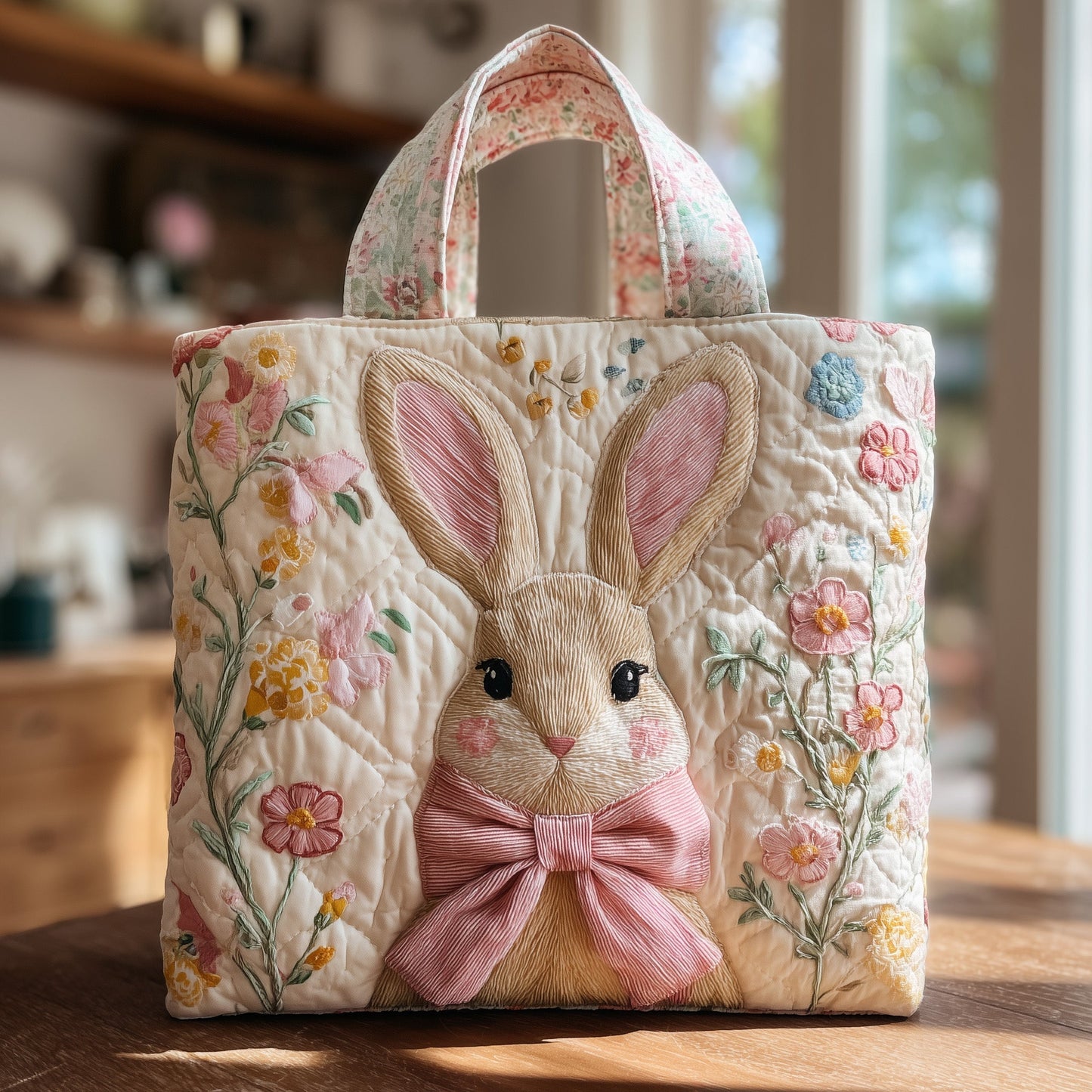 Bunny Quilted Tote Bag GFTONT1538