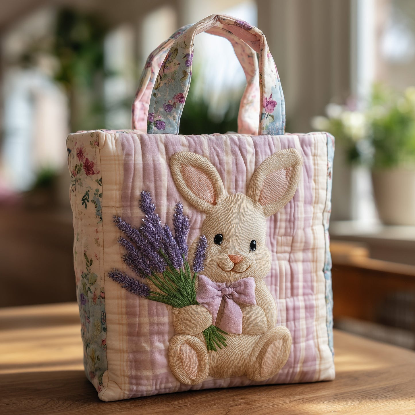 Bunny Quilted Tote Bag GFTONT1541