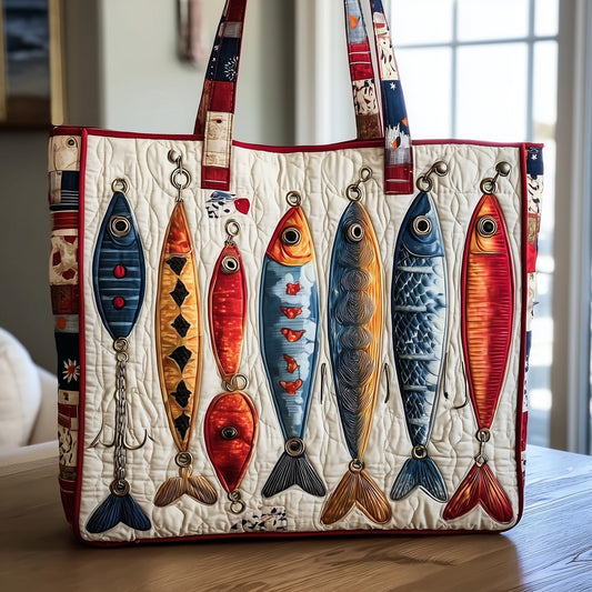 Fishing Quilted Tote Bag GFTONT1597