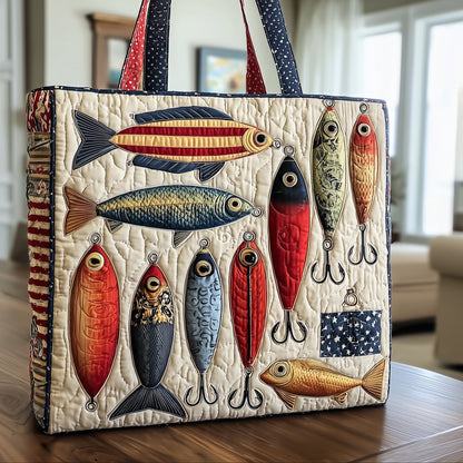 Fishing Quilted Tote Bag GFTONT1599