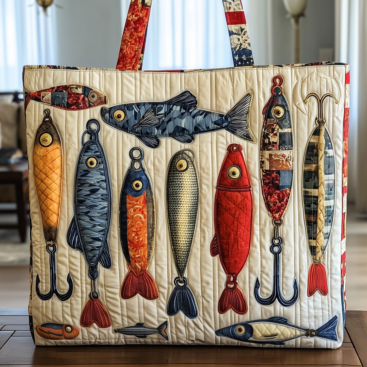 Fishing Quilted Tote Bag GFTONT1602