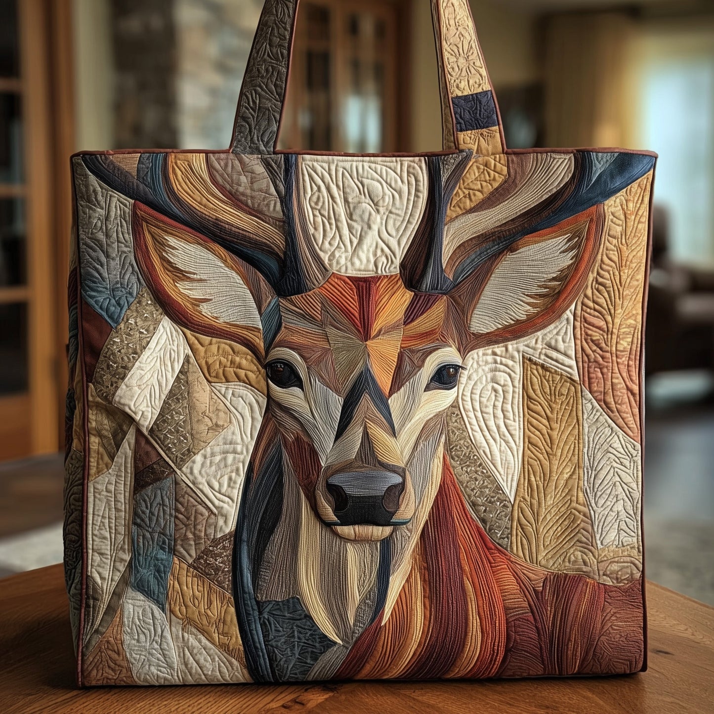 Deer Quilted Tote Bag GFTONT1604