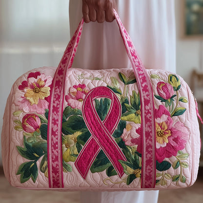 Breast Cancer Ribbon Quilted Duffle Bag GFTONT1613
