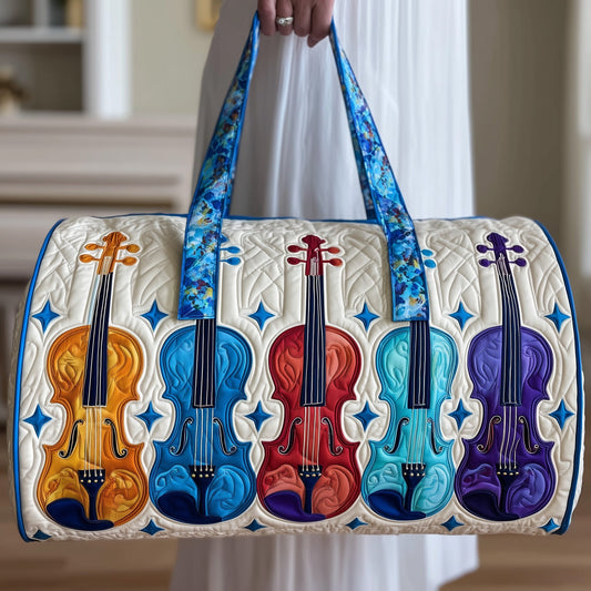 Melodic Violin Quilted Duffle Bag GFTONT1640