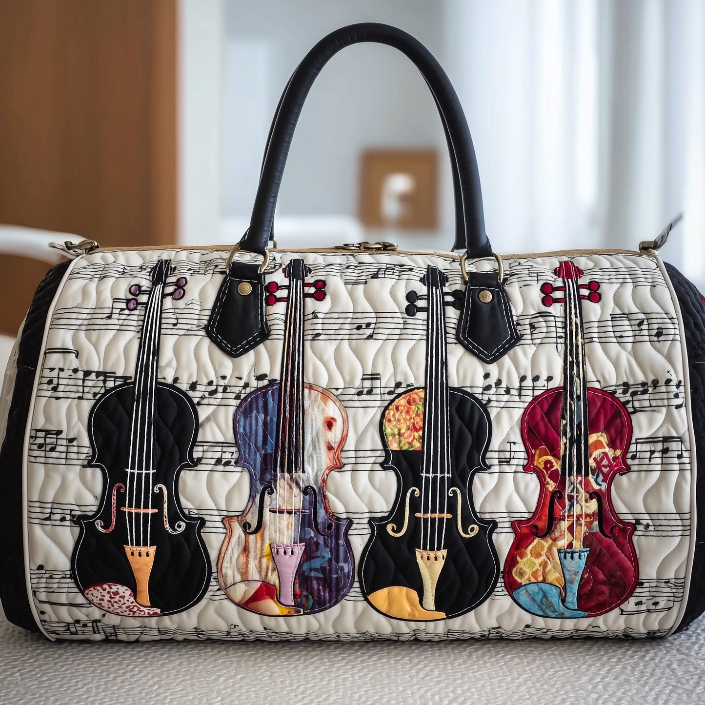 Violin Chord Quilted Duffle Bag GFTONT1644