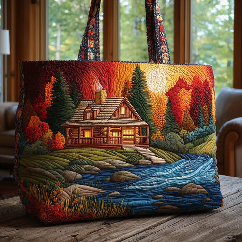 Log Cabin Quilted Tote Bag GFTONT1680