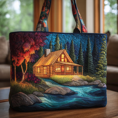 Log Cabin Quilted Tote Bag GFTONT1681