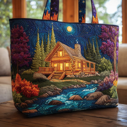 Log Cabin Quilted Tote Bag GFTONT1682