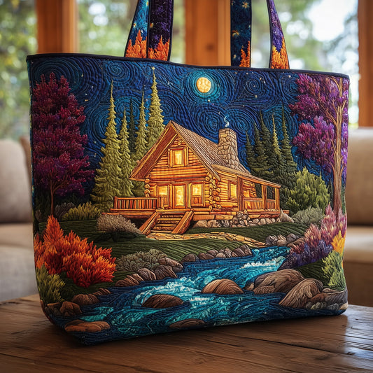 Log Cabin Quilted Tote Bag GFTONT1682