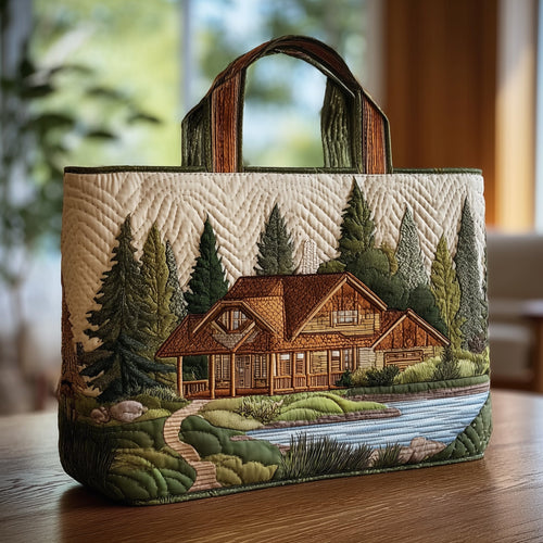 Log Cabin Quilted Tote Bag GFTONT1683