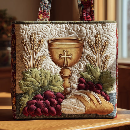Holy Supper Quilted Tote Bag GFTONT1687
