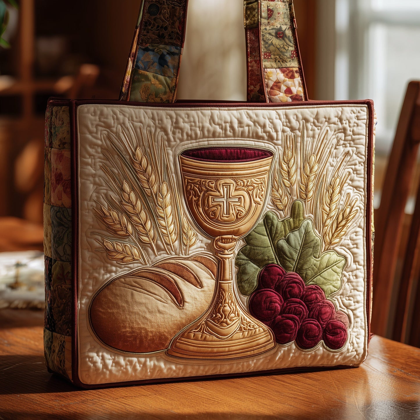 Holy Supper Quilted Tote Bag GFTONT1688