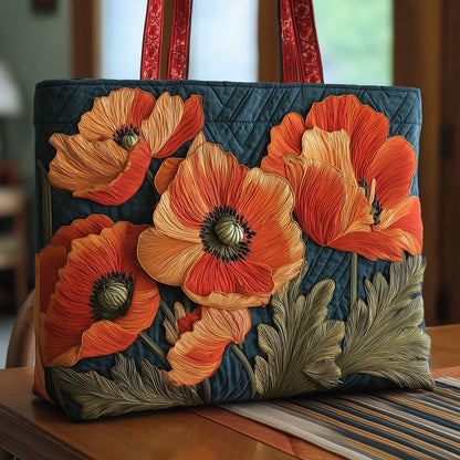 Poppies Quilted Tote Bag GFTONT1699