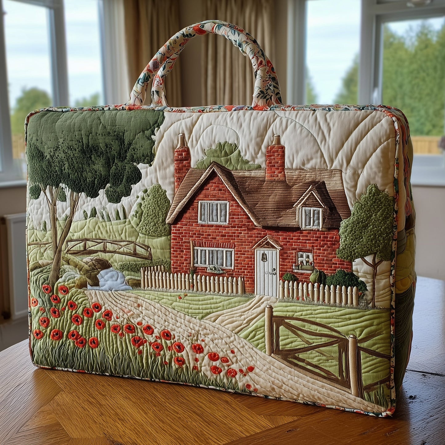 Cottage House Quilted Tote Bag GFTONT1705