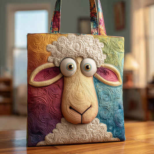 Quirky Sheep Quilted Tote Bag GFTONT1707