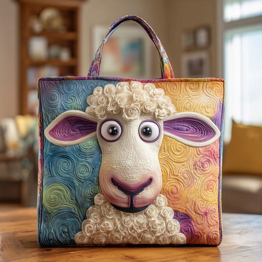 Quirky Sheep Quilted Tote Bag GFTONT1708