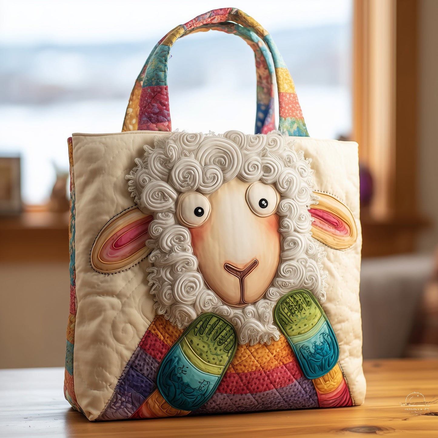Quirky Sheep Quilted Tote Bag GFTONT1709