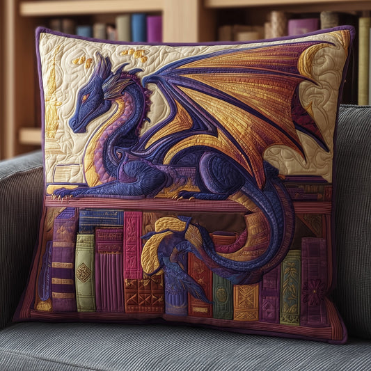 Purple Dragon Quilted Pillow Case GFTONT1723