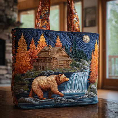 Bear and Cabin Quilted Tote Bag GFTONT1750