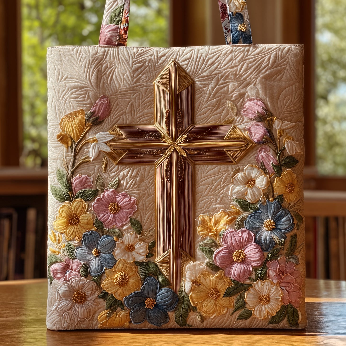 Chritian Cross Quilted Tote Bag GFTONT1758