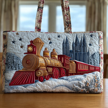 Train Quilted Tote Bag GFTONT1765