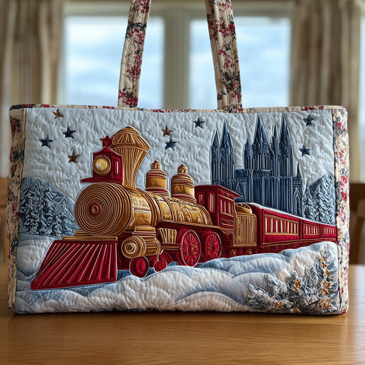 Train Quilted Tote Bag GFTONT1765