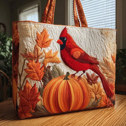 Autumn Cardinal Quilted Tote Bag GFTONT1769
