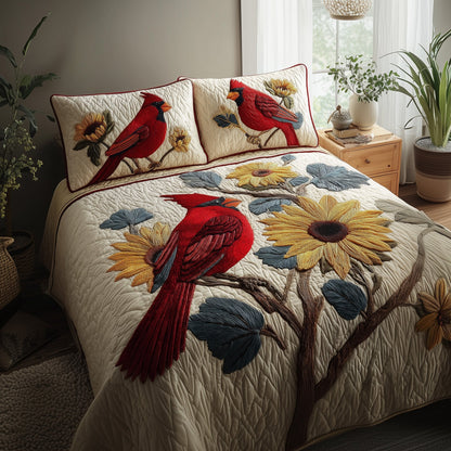 Cardinal 3-Piece Quilted Bedding Set GFTONT1806