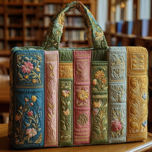 Rustic Book Quilted Tote Bag GFTONT1832