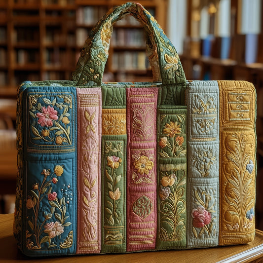 Rustic Book Quilted Tote Bag GFTONT1832
