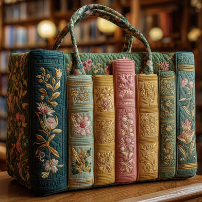 Rustic Book Quilted Tote Bag GFTONT1833