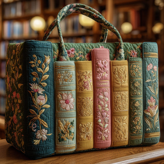 Rustic Book Quilted Tote Bag GFTONT1833