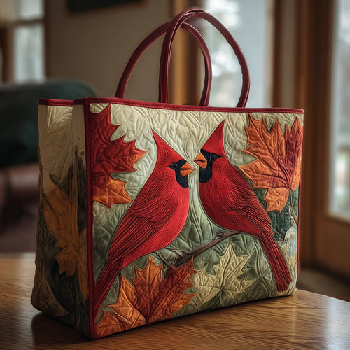 Autumn Cardinal Quilted Tote Bag GFTONT1870