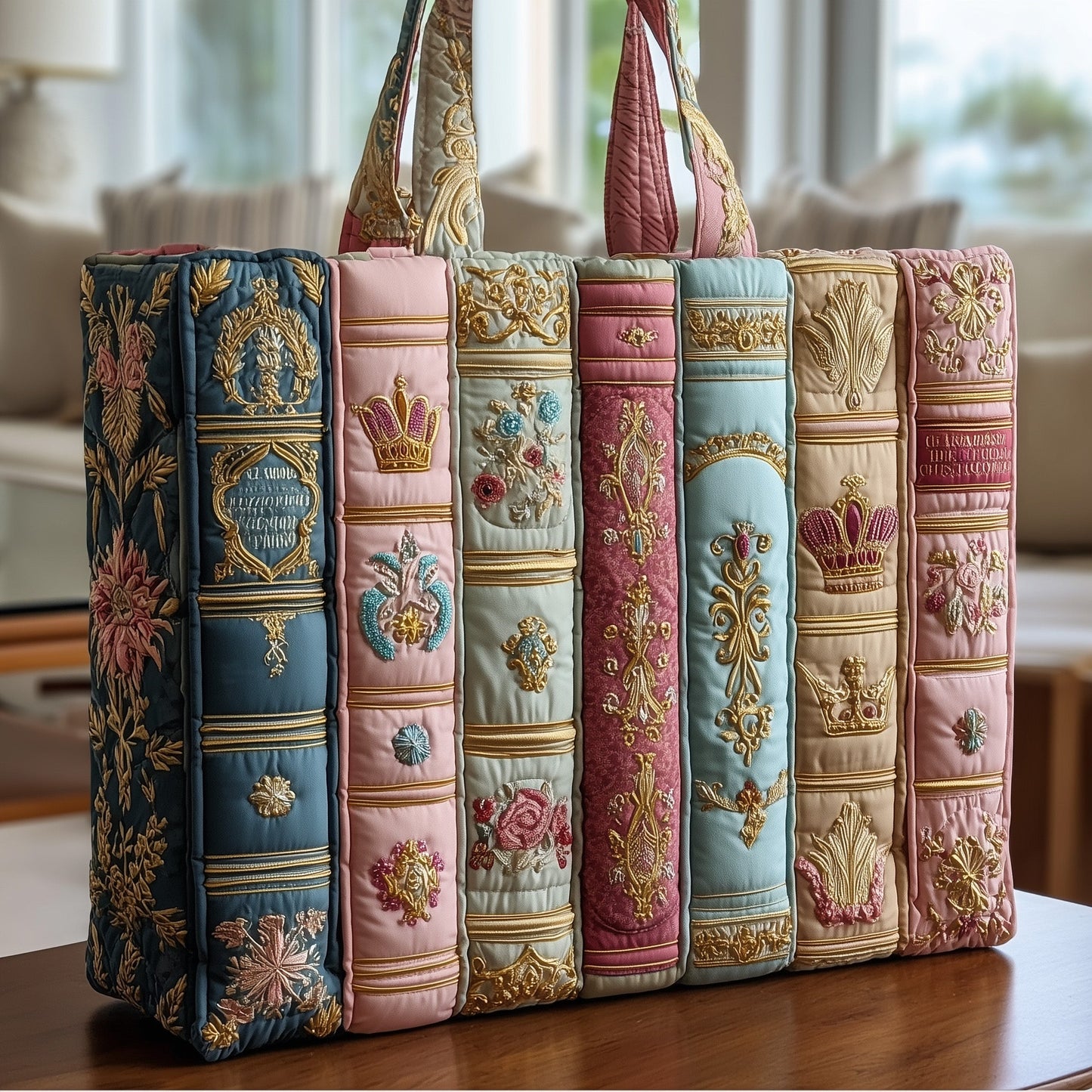 Book Quilted Tote Bag GFTONT1916